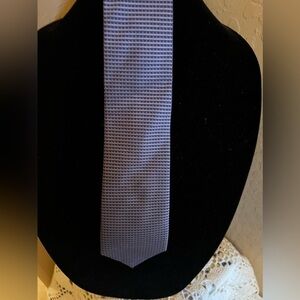 Bachrach mens silk tie Italy Light/Dark Blue Abstract Necktie Tie